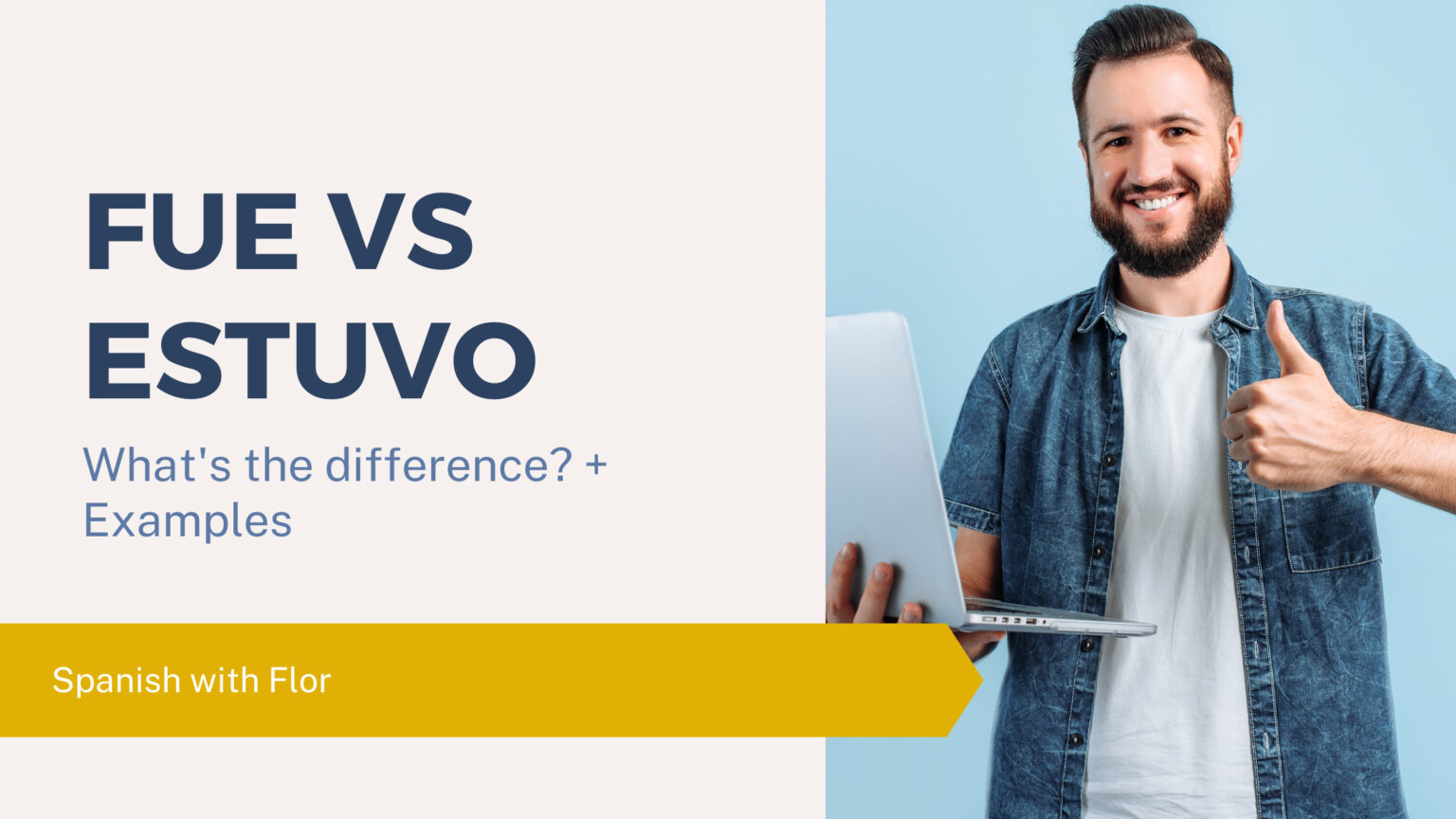 What is the difference between fue and estuvo? How to use them